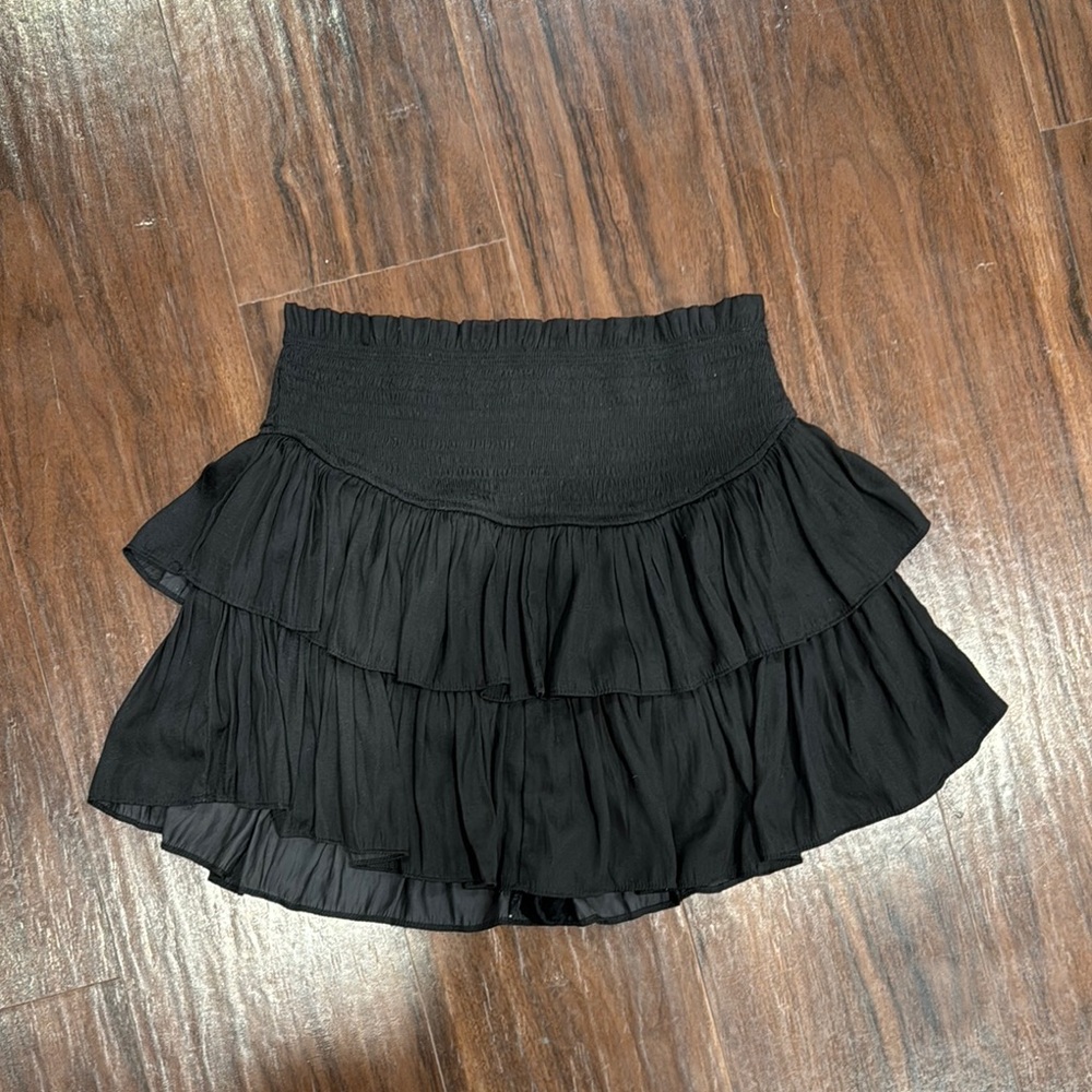 Black Tiered Women's Skirt